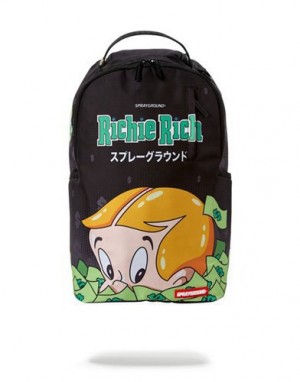 Multicolor Sprayground Richie Rich: Money Dip Backpacks | 03549-TEHU