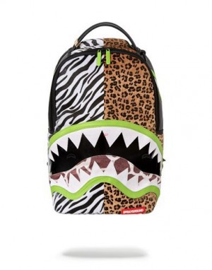 Multicolor Sprayground Safari Cut Backpacks | 92648-FLXW