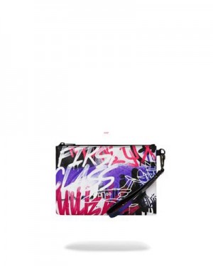 Multicolor Sprayground Shark Atelier Crossover Clutch Bag | 20519-BFJZ