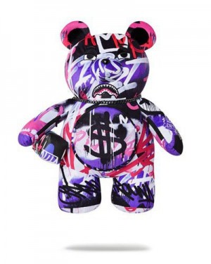 Multicolor Sprayground Shark Atelier Moneybear Teddybear Backpacks | 02531-LGXD