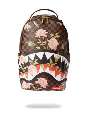 Multicolor Sprayground Sharkflower Dlx Backpacks | 21067-LIJB