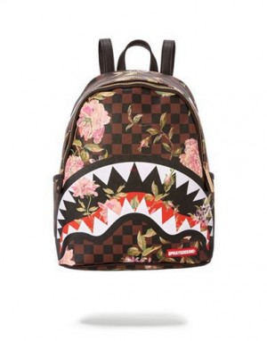 Multicolor Sprayground Sharkflower Savage (Smaller More Elegant) Backpacks | 23984-FPDH