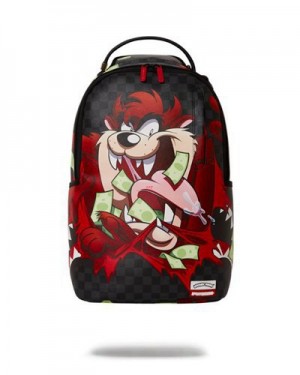 Multicolor Sprayground Sharks In Taz Tearup (Dlxv) Backpacks | 96318-AYJM