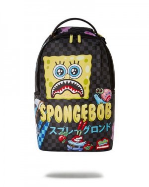 Multicolor Sprayground Spongebob Anime スプレーグラウンド (Dlxv) Backpacks | 20348-UEOL