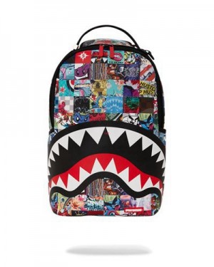 Multicolor Sprayground Sprayworld (Dlxv) Backpacks | 59362-JEMA