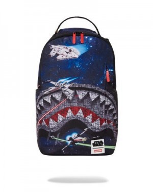 Multicolor Sprayground Star Wars Death Shark Backpacks | 24508-YTAI