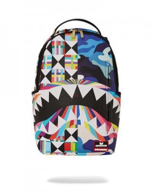 Multicolor Sprayground Sutton Vortex (Dlxv) Backpacks | 41028-SYCO