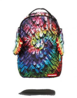 Multicolor Sprayground Tie Dye Wings Backpacks | 58127-OLMR