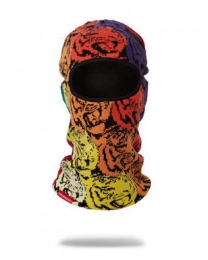 Multicolor Sprayground Tiger Squad Ski Masks | 01843-TNCR