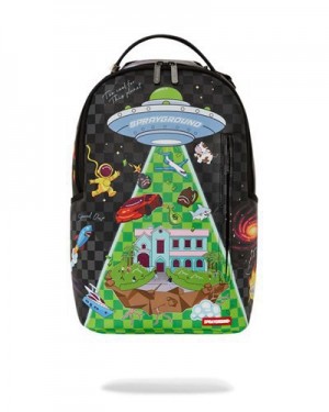 Multicolor Sprayground Ufo Tho (Dlxv) Backpacks | 12403-XPWC