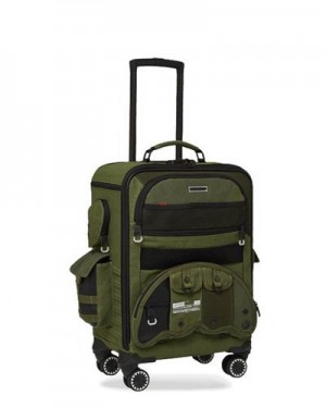 Olive Sprayground Special Ops Operation Succe Jetsetter Carry-on Luggage | 50813-BMSW