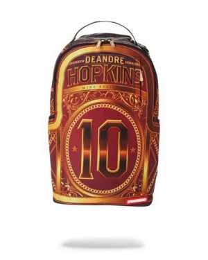 Orange Sprayground Nfl Deandre Hopkins Backpacks | 31879-PBNO