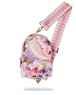 Pink Sprayground Botanic Villa Chilla Crossbody Bags | 39480-XNIK