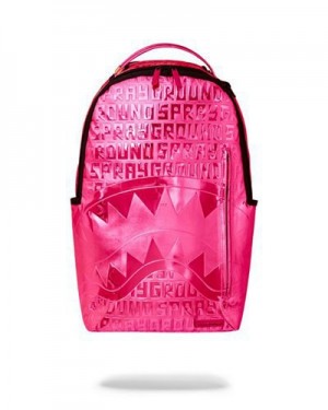 Pink Sprayground Infiniti Pink Diamond (Dlxv) Backpacks | 06814-UGJS