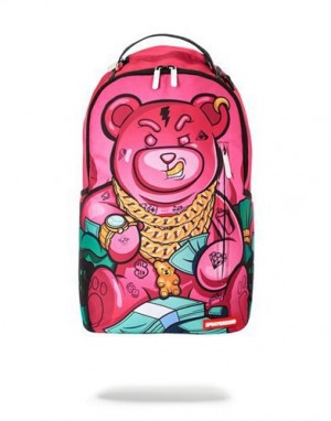 Pink Sprayground Lil' Sassy Backpacks | 62354-DUAE