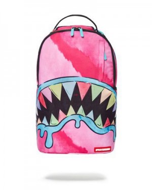 Pink Sprayground Pastel Delight (Dlxr) Backpacks | 09746-KQDE