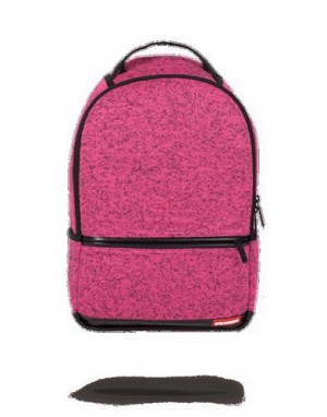 Pink Sprayground Pink Knit Backpacks | 45908-VMGL