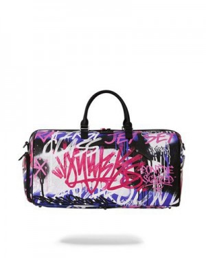 Pink Sprayground Shark Atelier Duffle Bags | 10754-JCLF