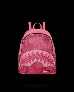 Pink Sprayground Starlet Trinity Savage Backpacks | 37102-KMGU