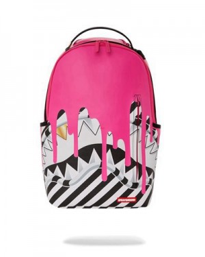 Pink Sprayground Vice Beach (Dlxv) Backpacks | 64079-EXMA