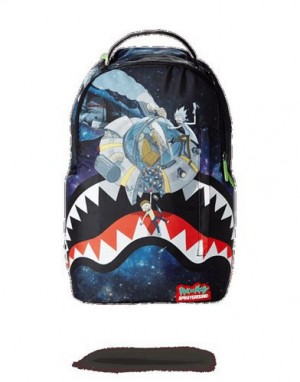 Purple Sprayground Rick & Morty Crash Backpacks | 76081-INUA