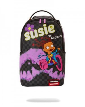 Purple Sprayground Rugrats Susie Leave Em In The Dust (Dlxv) Backpacks | 21985-HJCN