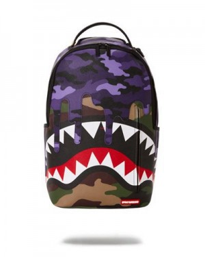 Purple Sprayground Xtc Purple Mountaineer (Dlxv) Backpacks | 71394-NDFC