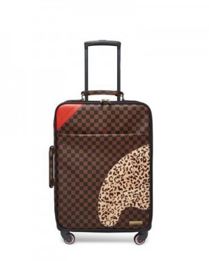 Red Brown Sprayground A.I.3 The Legacy Jetsetter Carry-on Luggage | 93401-GSEJ