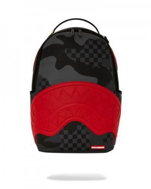 Red Sprayground 3am Alert (Dlxv) Backpacks | 02534-TAWN