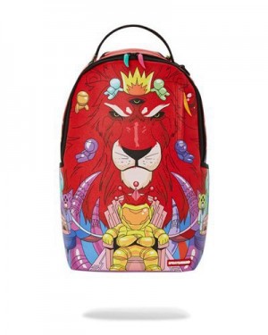 Red Sprayground Astro King (Dlxv) Backpacks | 51083-NCXP