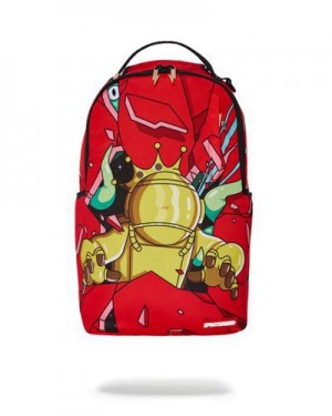 Red Sprayground Astromane Space Odyssey (Dlxr) Backpacks | 64159-HZRW