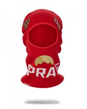 Red Sprayground De Luxe Ski Masks | 81279-LFRJ