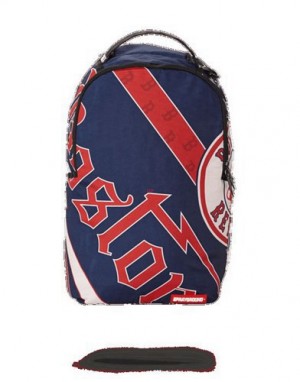 Red Sprayground Mlb Boston Sox Backpacks | 74391-SGVN