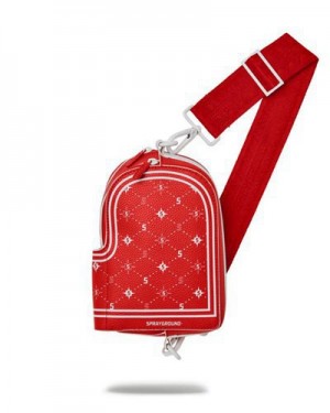 Red Sprayground Modus Operandi Crossbody Bags | 59746-JQKW