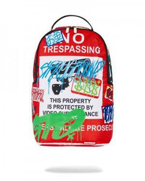 Red Sprayground Rules Dont Apply Backpacks | 98107-QUSC