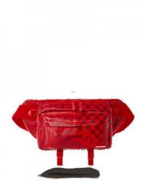 Red Sprayground Veni Vidi Vici Cargo Crossbody Bags | 09682-VKLO