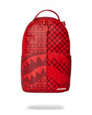 Red Sprayground Veni Vidi Vici (Dlxv) Backpacks | 02354-ADZU