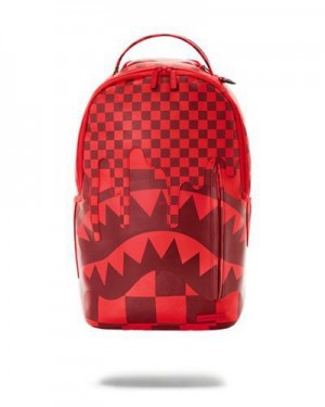 Red Sprayground Xtc Sharks In Wonderland (Dlxv) Backpacks | 30651-YNDO