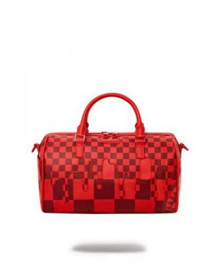 Red Sprayground Xtc Sharks In Wonderland Mini Duffle Bags | 79850-OGRK