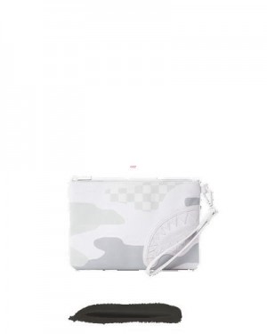 White Sprayground 3am Le Blanc Crossover Clutch Bag | 91623-IYBM