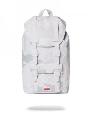 White Sprayground 3am Le Blanc Hills Backpacks | 92784-UWRY