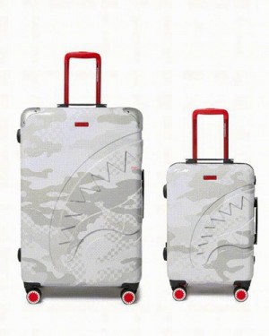 White Sprayground 3am Le Blanc Luggage Set | 95278-IDFH