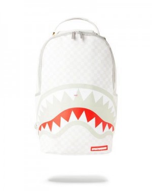 White Sprayground Mean & Clean Backpacks | 67984-IUNO