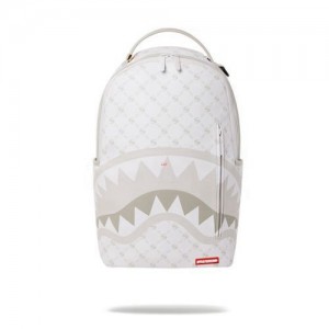 White Sprayground Moneygram Powder (Dlxv) Backpacks | 13085-KJRH