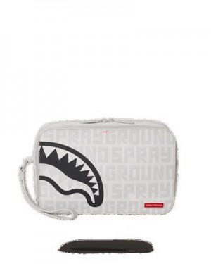 White Sprayground Split The Check (Pearl) Bags | 53908-IJHG