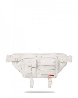 White Sprayground Stratosphere Cargo Crossbody Bags | 81069-MWLG