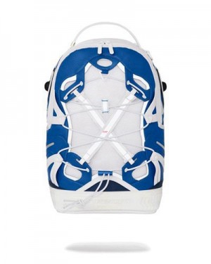 White Sprayground The Powerhouse (Dlxv) Backpacks | 80234-YFDX