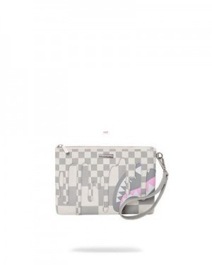 White Sprayground Xtc La Palais Crossover Clutch Bag | 96270-MNKZ