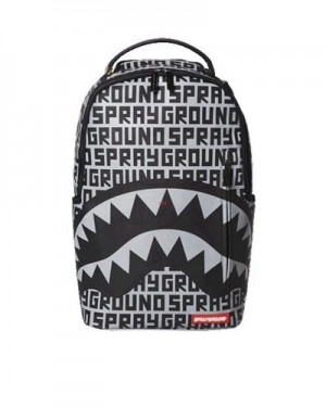 White / Black Sprayground Infiniti 3m (Dlxv) Backpacks | 14720-GONJ