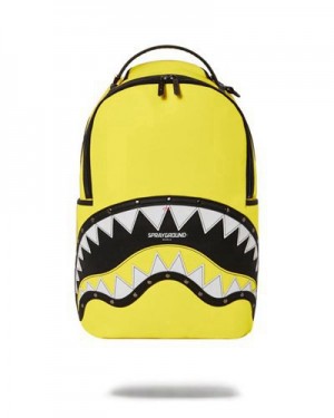 Yellow Sprayground Adrenaline Rush (Dlxv) Backpacks | 18302-ACJO